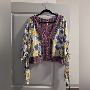 Free people Lemon Blouse